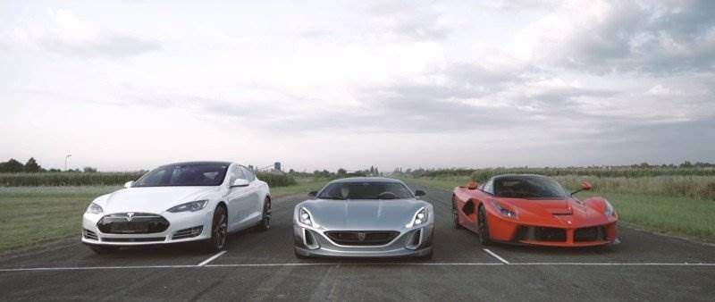 Cover Image for 1/4 Meilenrennen: Tesla Model S P90D vs Rimac Concept_One vs LaFerrari
