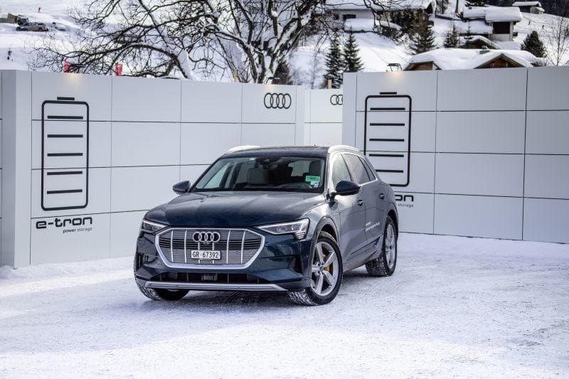 Cover Image for Audi e-tron: 230 kW/312 PS, 71-kWh-Akku und Reichweite von >300 km unter 70.000 Euro