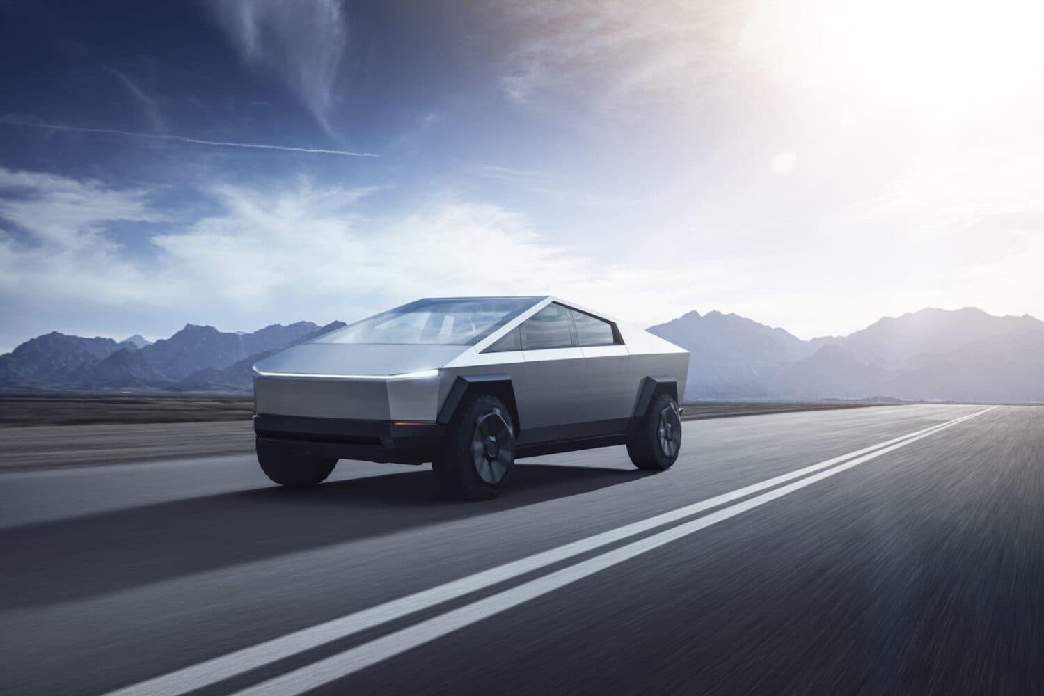 Cover Image for Tesla Pickup-Truck „Cybertruck“ präsentiert sich mit allerhand Ecken und Kanten