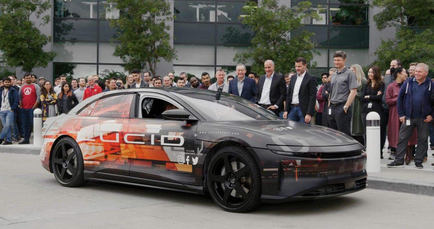 Cover Image for Beta-Prototyp des Lucid Air begibt sich auf erste Testfahrt