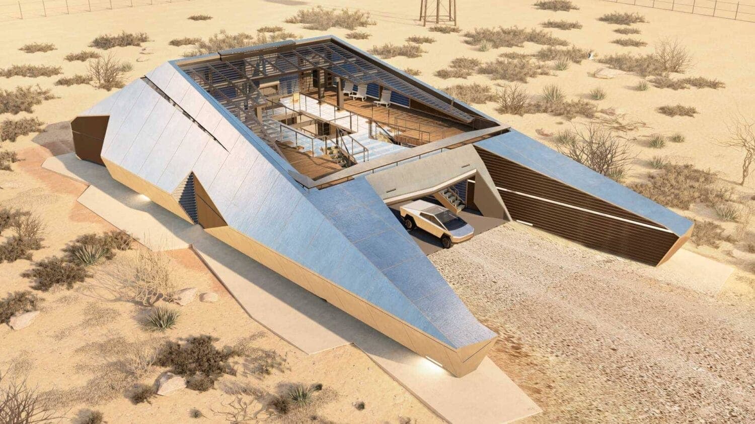 Cover Image for Das Tesla-Cyberhaus – Stilvoll wohnen als Cybertruck-Besitzer