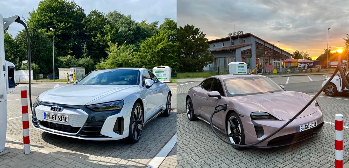 Cover Image for Audi e-tron GT vs. Porsche Taycan: Vier Ringe oder springendes Pferd?