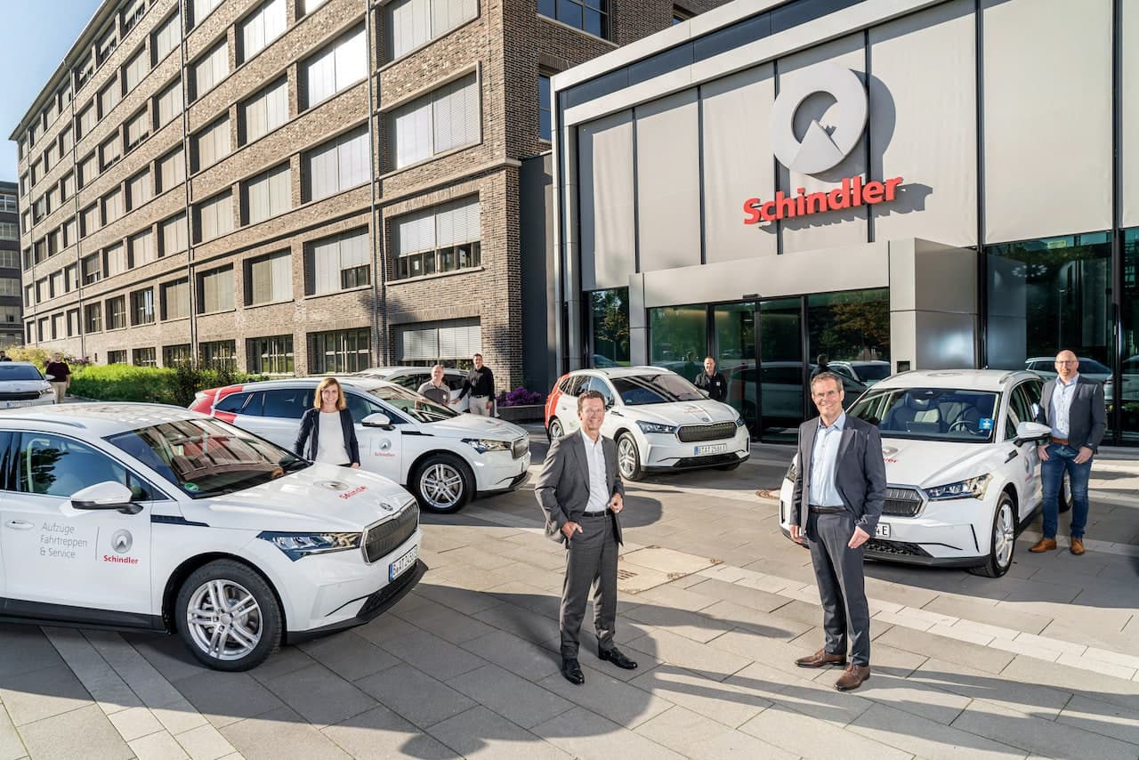 Cover Image for Aufzughersteller Schindler flottet 200 Elektroautos auf einmal ein