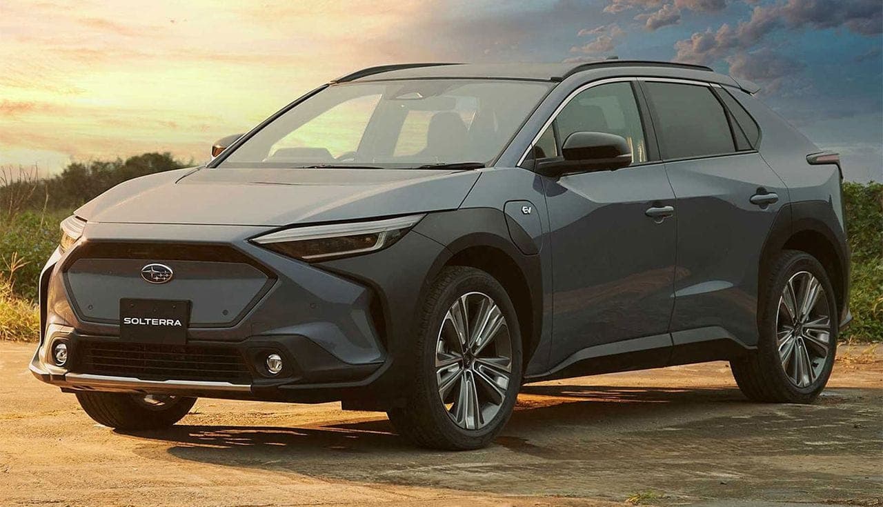 Cover Image for Subarus erster E-SUV Solterra zeigt sich inspiriert vom Toyota bZ4X