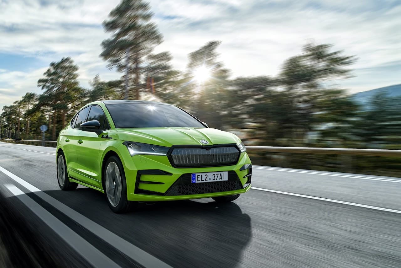 Cover Image for Sportliches Topmodell der Baureihe: Skoda Enyaq Coupé RS iV feiert Bestellstart