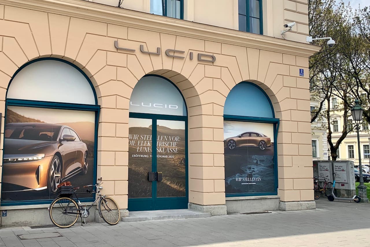 Cover Image for Lucid will ersten Europa-Showroom in München eröffnen