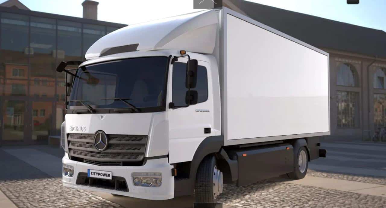 Cover Image for ENGINIUS: Wasserstoff-LKW auf Basis Mercedes-Benz Atego