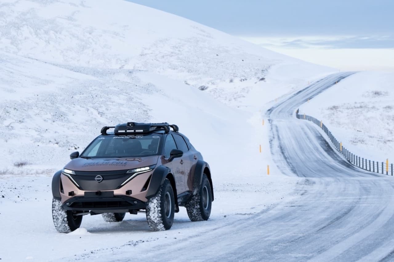 Cover Image for Nissan Ariya ist bereit für extreme Reise vom Nordpol zum Südpol