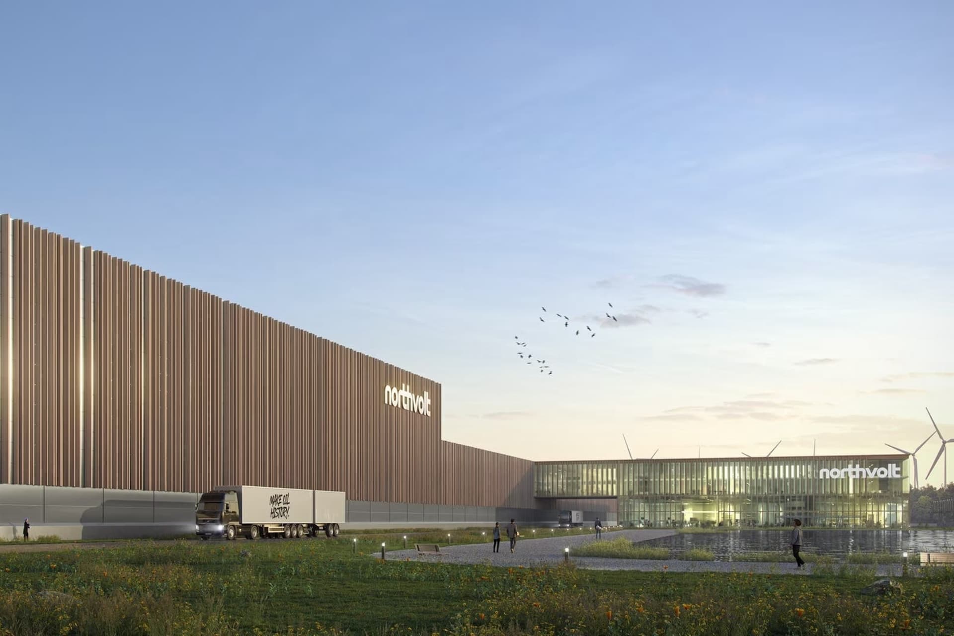 Cover Image for Akku-Fabrik von Northvolt in Norddeutschland wird weitergebaut