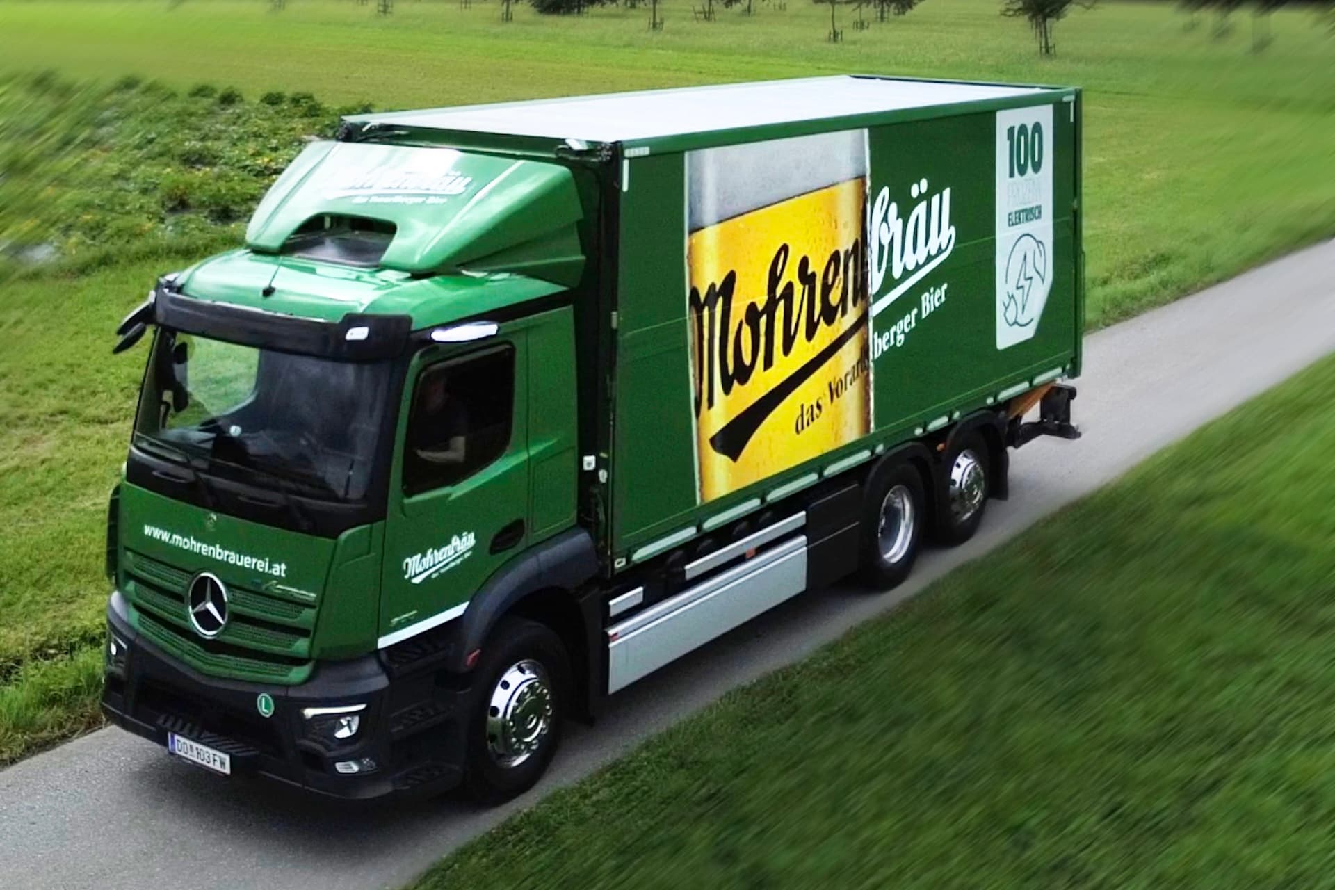 Cover Image for Mohrenbräu aus Österreich setzt auf Elektro-Lkw