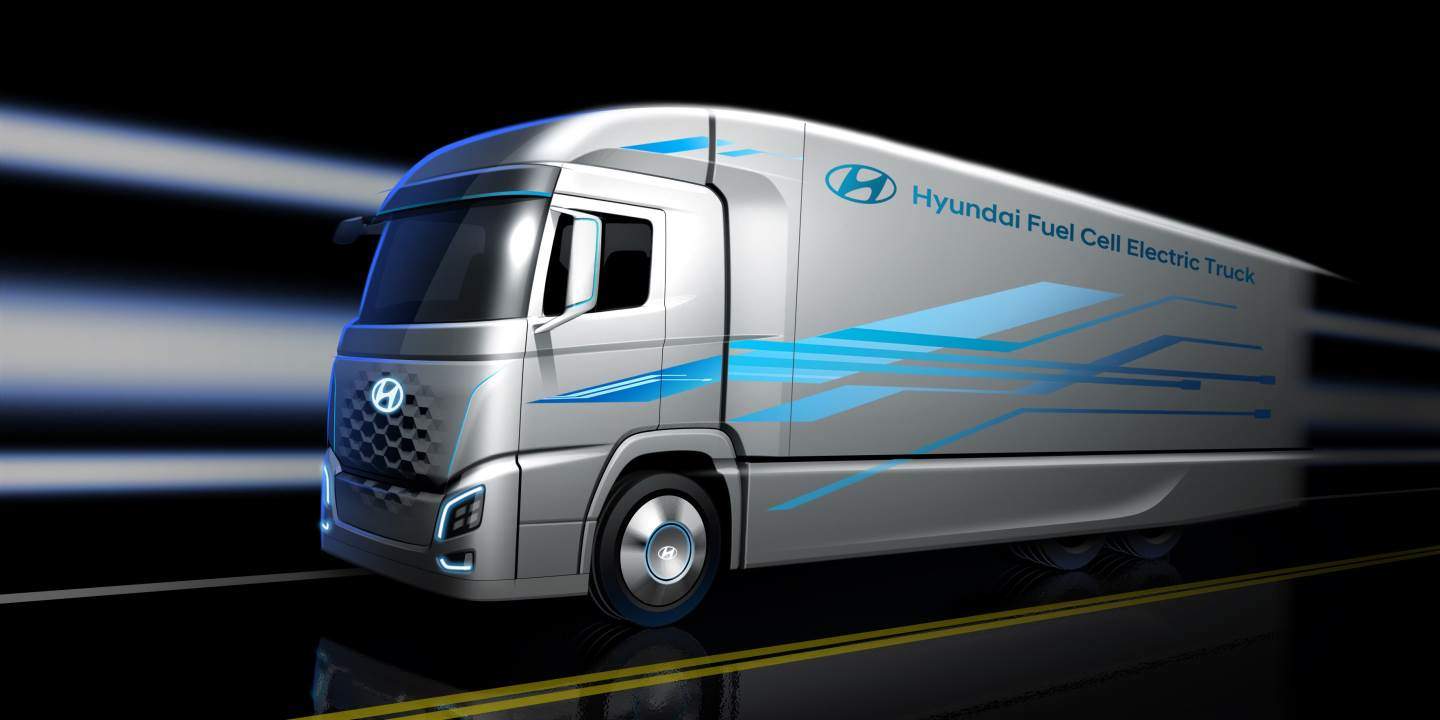 Cover Image for Hyundai entwickelt weltweit ersten Brennstoffzellen-Lkw für Serienbetrieb