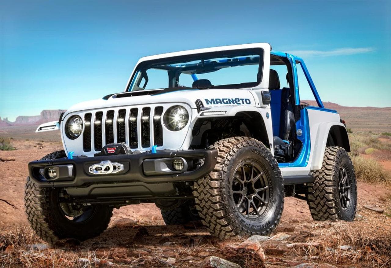 Cover Image for Jeep Wrangler Magneto Concept: So schaut der vollelektrische Jeep aus