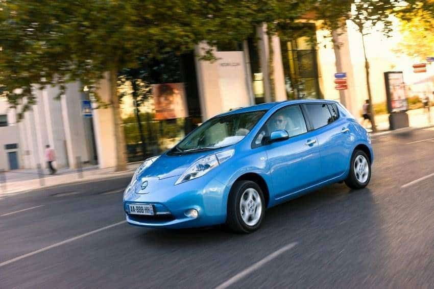 Nissan Leaf in Fahrt