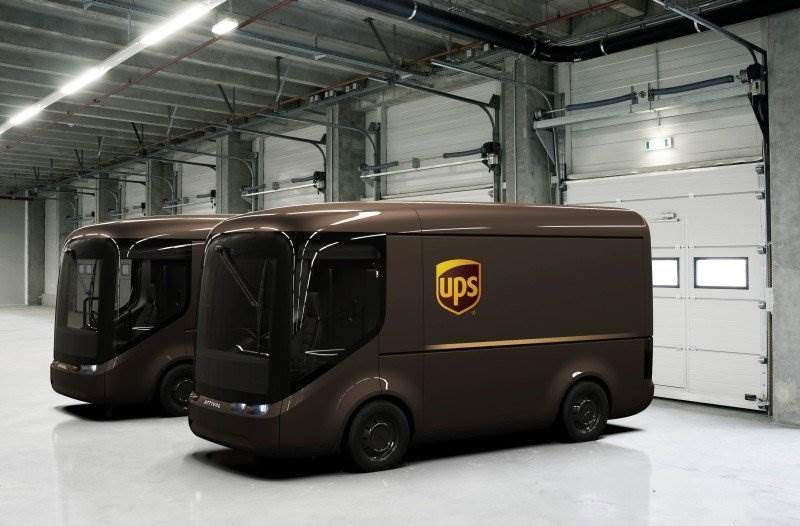 Das hochmoderne E-Zustellfahrzeug von UPS und ARRIVAL