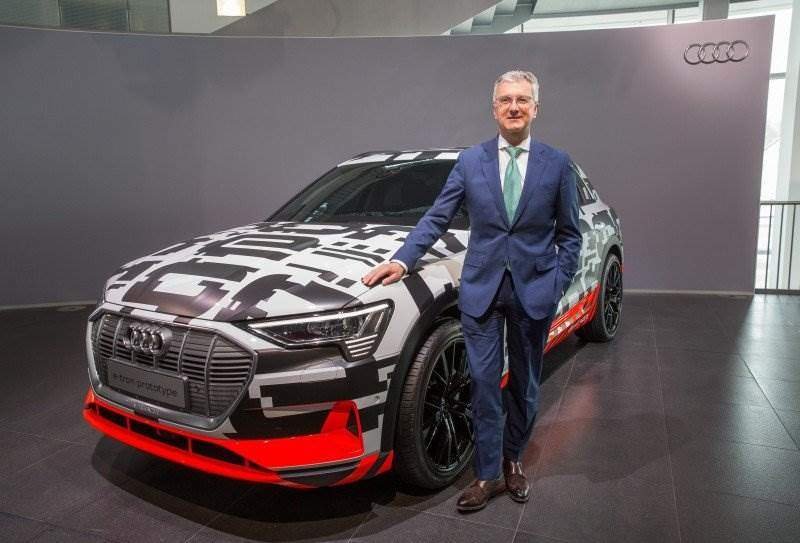 Der Audi e-tron quattro electric bei der Jahrespressekonferenz 2018 | Audi AG