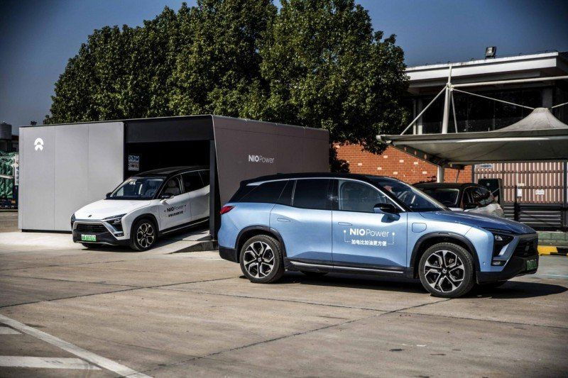 Nio setzt auf 18 Batteriewechselstationen die mehr als 2.000 Kilometer Schnellstraße abdecken