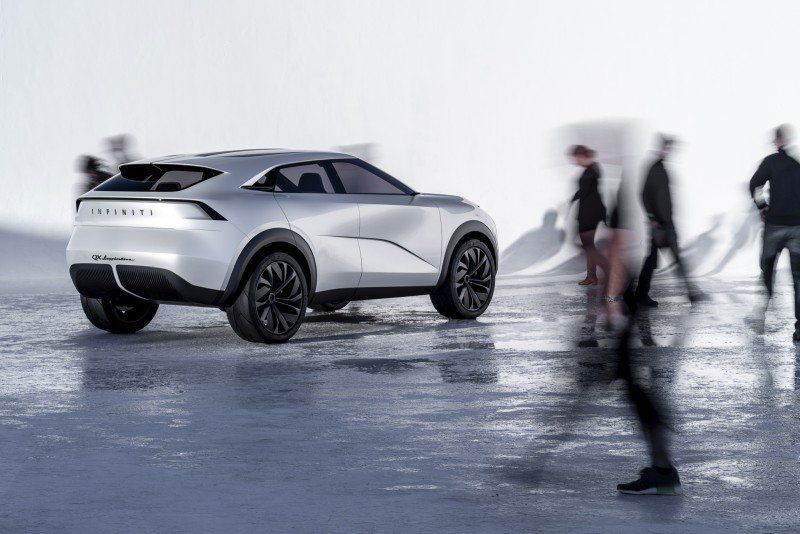 Heckansicht des INFINITI QX Inspiration