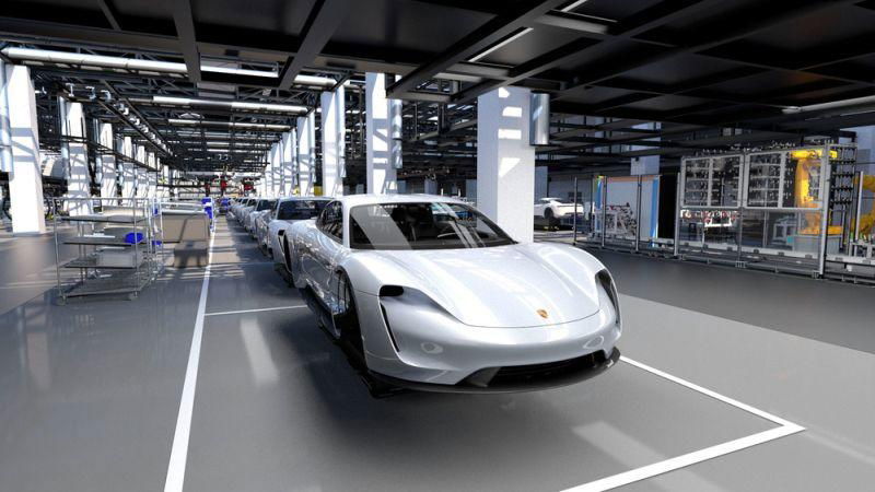 Blick in die Produktion Porsche 4.0