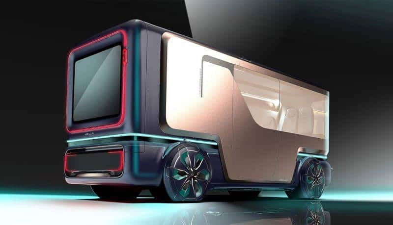 e.GO Lux Elektrobus Heckansicht