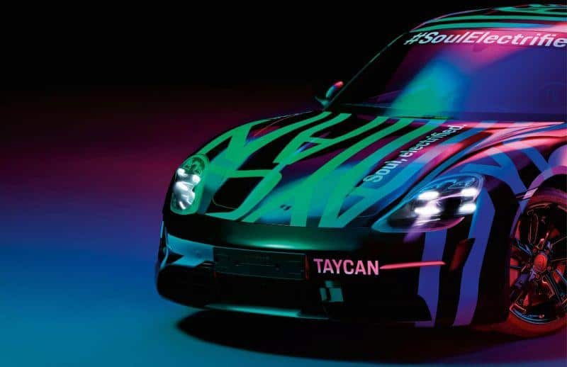 Porsche Taycan in Camouflage