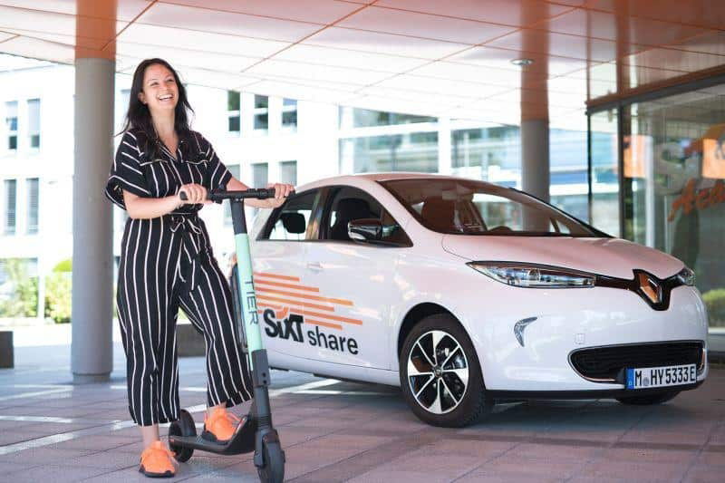 TIER Mobility elektrifiziert SIXT