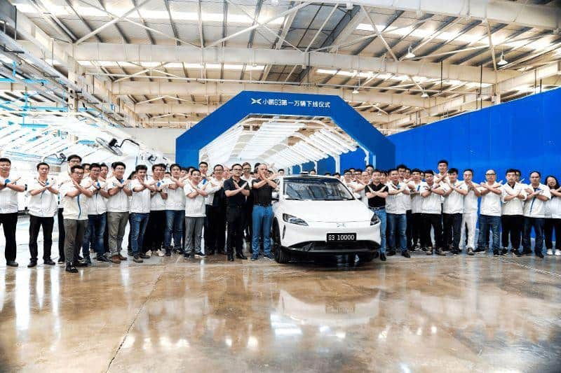 Xpeng Motors fährt 10.000 G3 vom Band