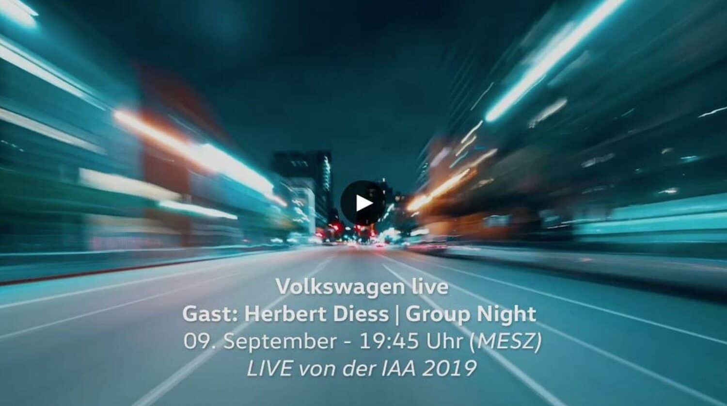 VW IAA Livestream Group Night