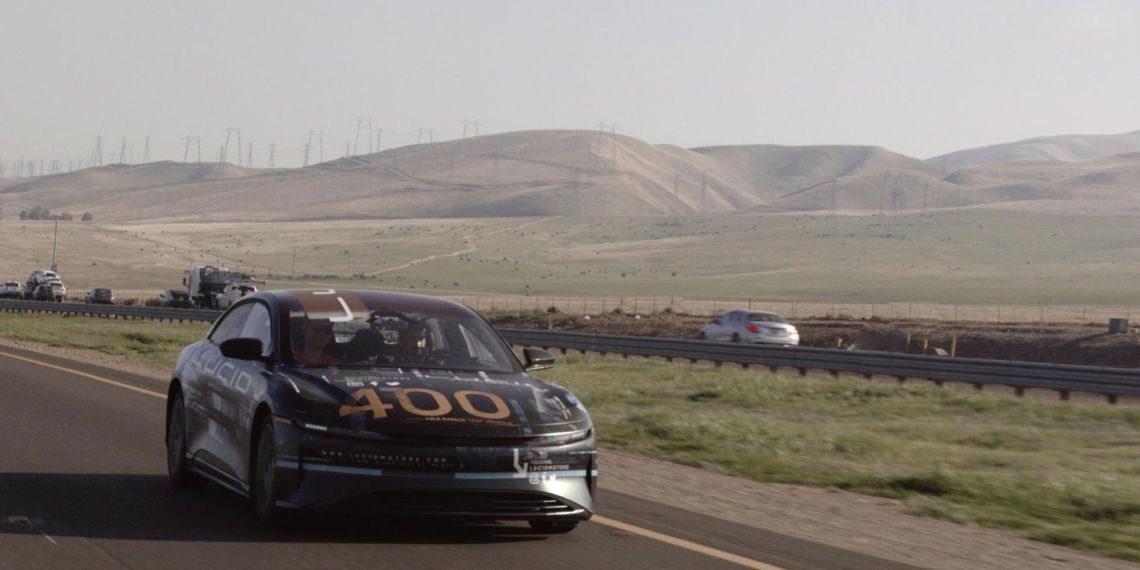Lucid Air-Beta-Prototyp begibt sich auf Rundreise zwischen San Francisco und Los Angeles