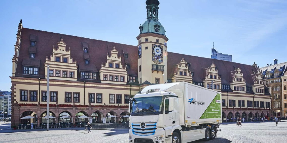 Elektro-Lkw Mercedes eActros Leipzig