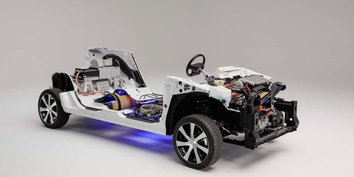 Toyota Mirai Wasserstoffauto Schnittmodel