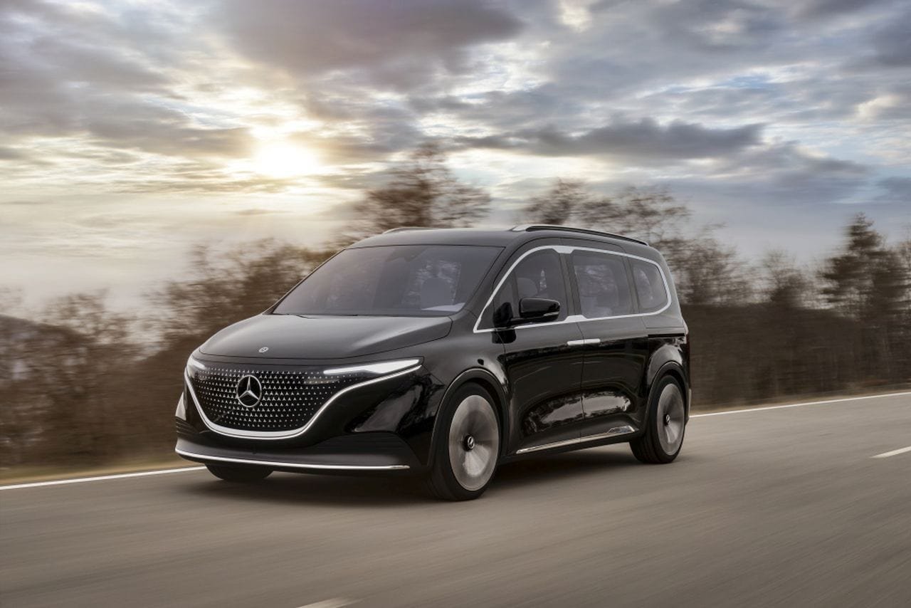 Premiere des Mercedes-EQ Concept EQT - E-Van für Familien & Freizeitaktive