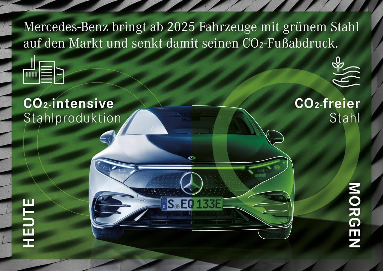 Mercedes-Benz setzt verstärkt auf "grünen" Stahl