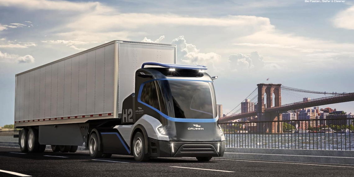 Gaussin-Microvast-Elektro-Wasserstoff-Lkw