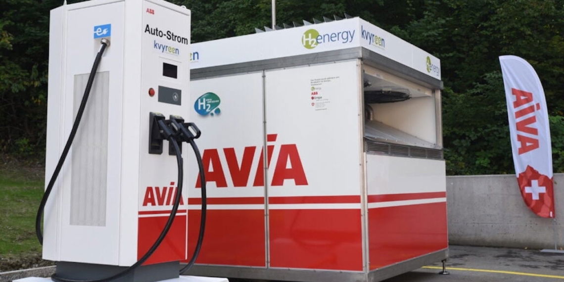 Elektroauto-Wasserstoff-Schnelllader-Schweiz