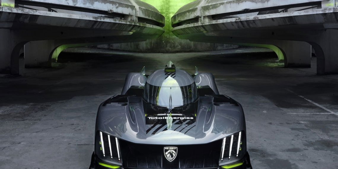 Peugeot-Rennwagen-9X8-Hybrid-Le-Mans-Front