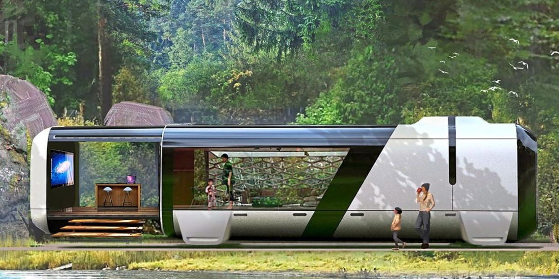Autonom fahrendes Tiny House von VW soll Camping neu denken