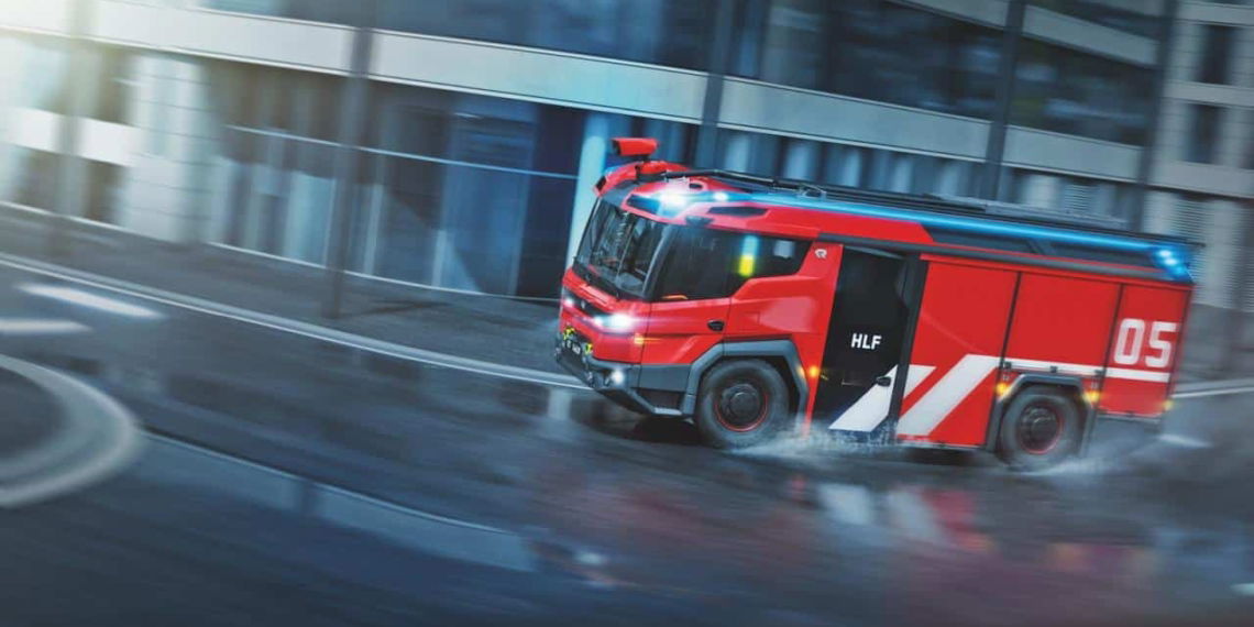 Rosenbauer RTX zeigt, auch Feuerwehr kann rein elektrisch!