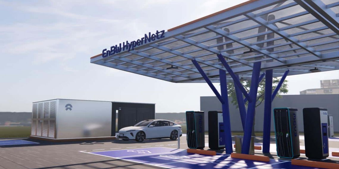 NIO und EnBW bauen 20 Power Swap Stations in Deutschland