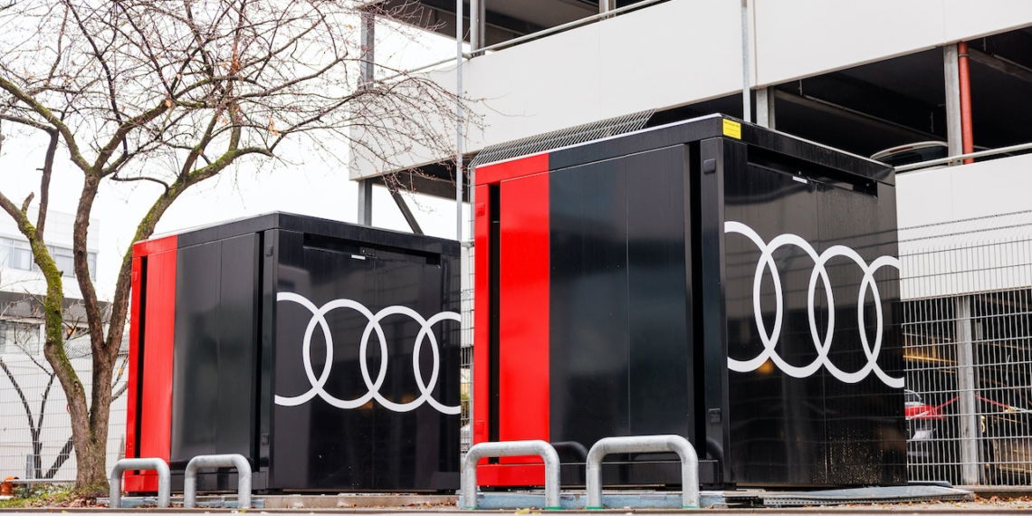 Audi Neckarsulm baut Ladeinfrastruktur mithilfe von Second-Life-Speicher