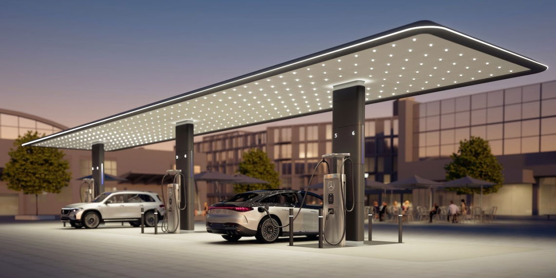 Mercedes-Benz-Elektroauto-Schnellladenetz