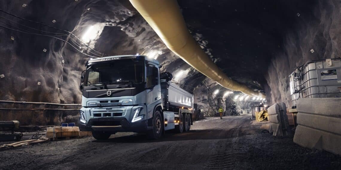Volvo Trucks und Boliden kooperieren bei der Einführung von Elektro-Lkw für den Bergbau unter Tage