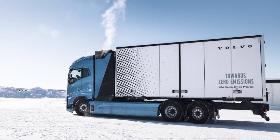 Wasserstoff-Lkw-Brennstoffzelle-Volvo