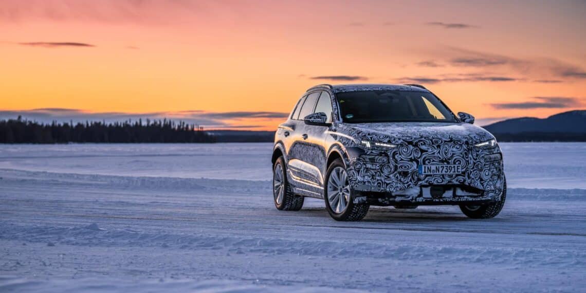 Audi Q6 e-tron im Schnee