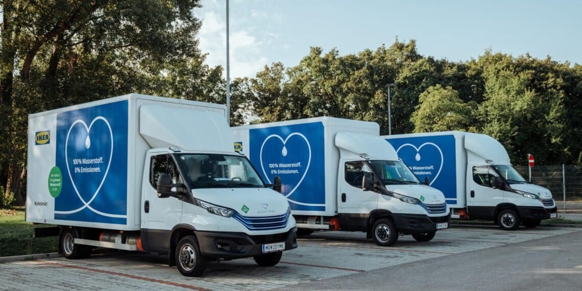 IKEA setzt auf Quantron Wasserstoff-Trucks