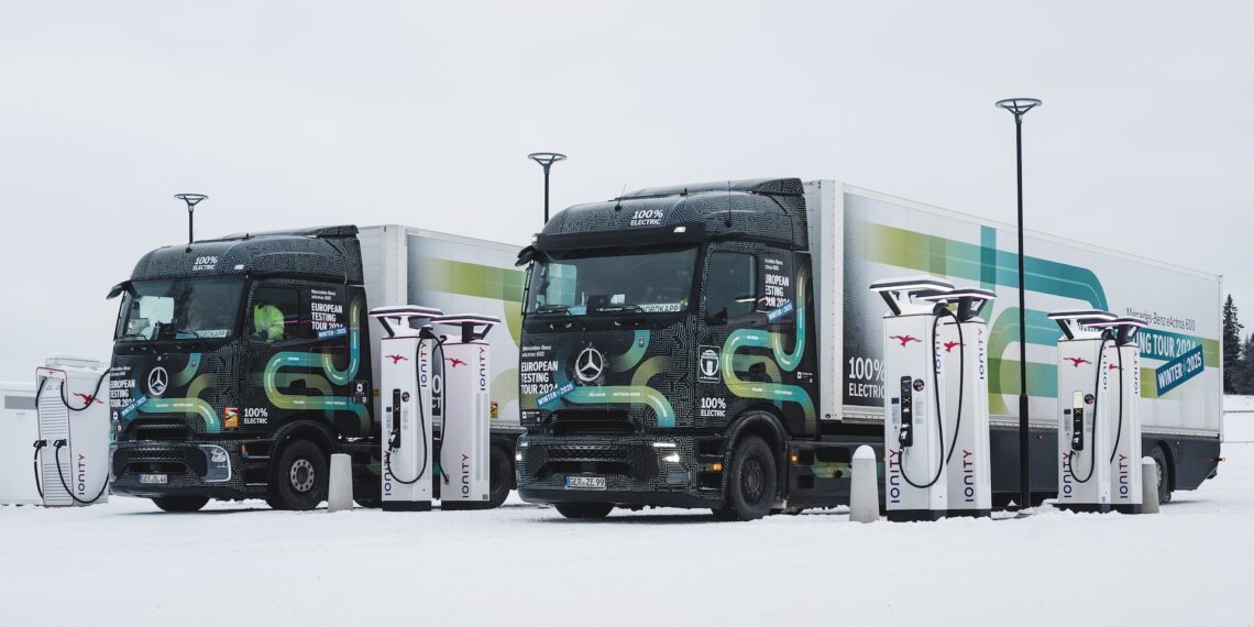 Mercedes-Benz Trucks eActros 600 Wintertesting