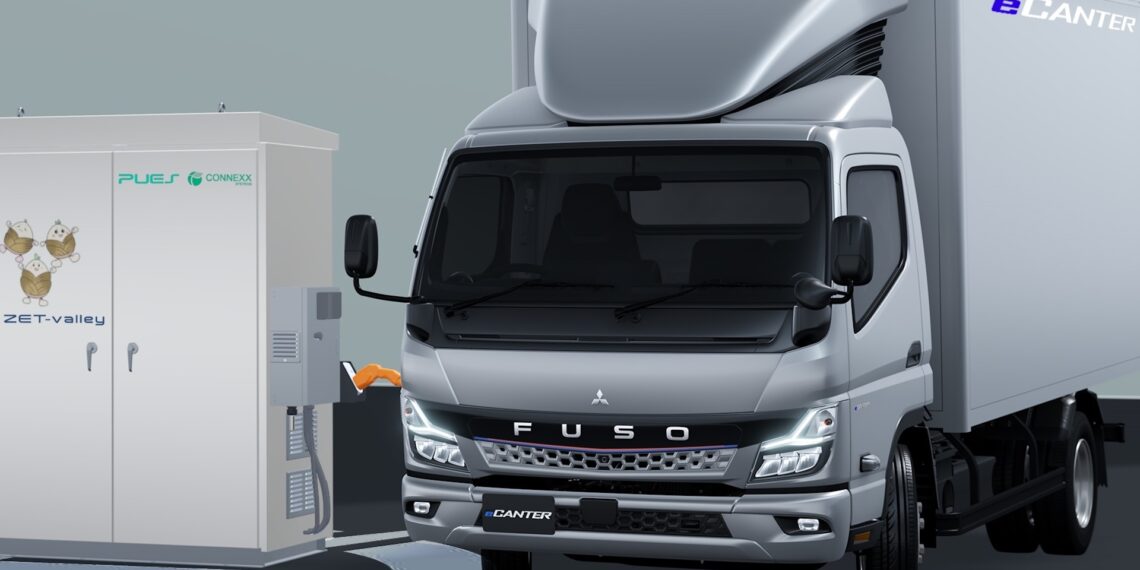 Daimler Truck Tochter FUSO erprobt Wiederverwertung von eCanter-Batterien in Energiespeichersystemen