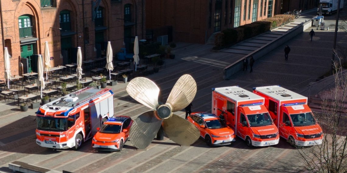 Elektrische Einsatzfahrzeuge der Feuerwehr Hamburg