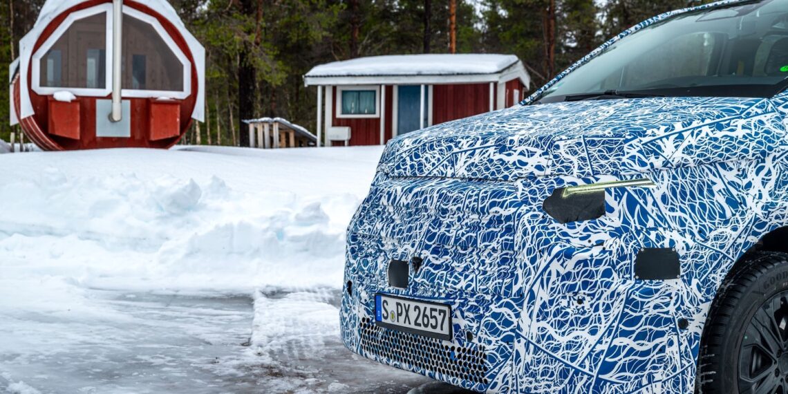 Mercedes-Van.EA beim Wintertest