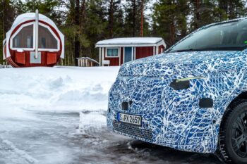 Mercedes-Van.EA beim Wintertest