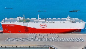 BYD-Transportschiff startet mit 7000 E-Autos nach Brasilien